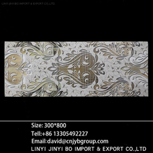 300*800mm golden flower ceramic wall tiles 