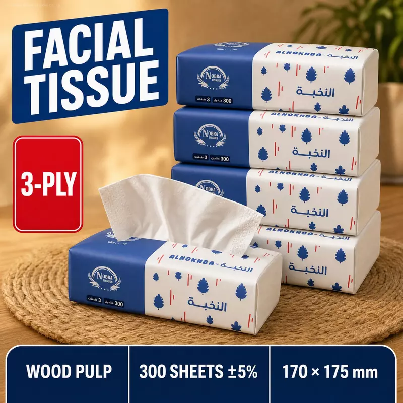 Luxury Customized Soft Facial Tissue Paper for Home Use