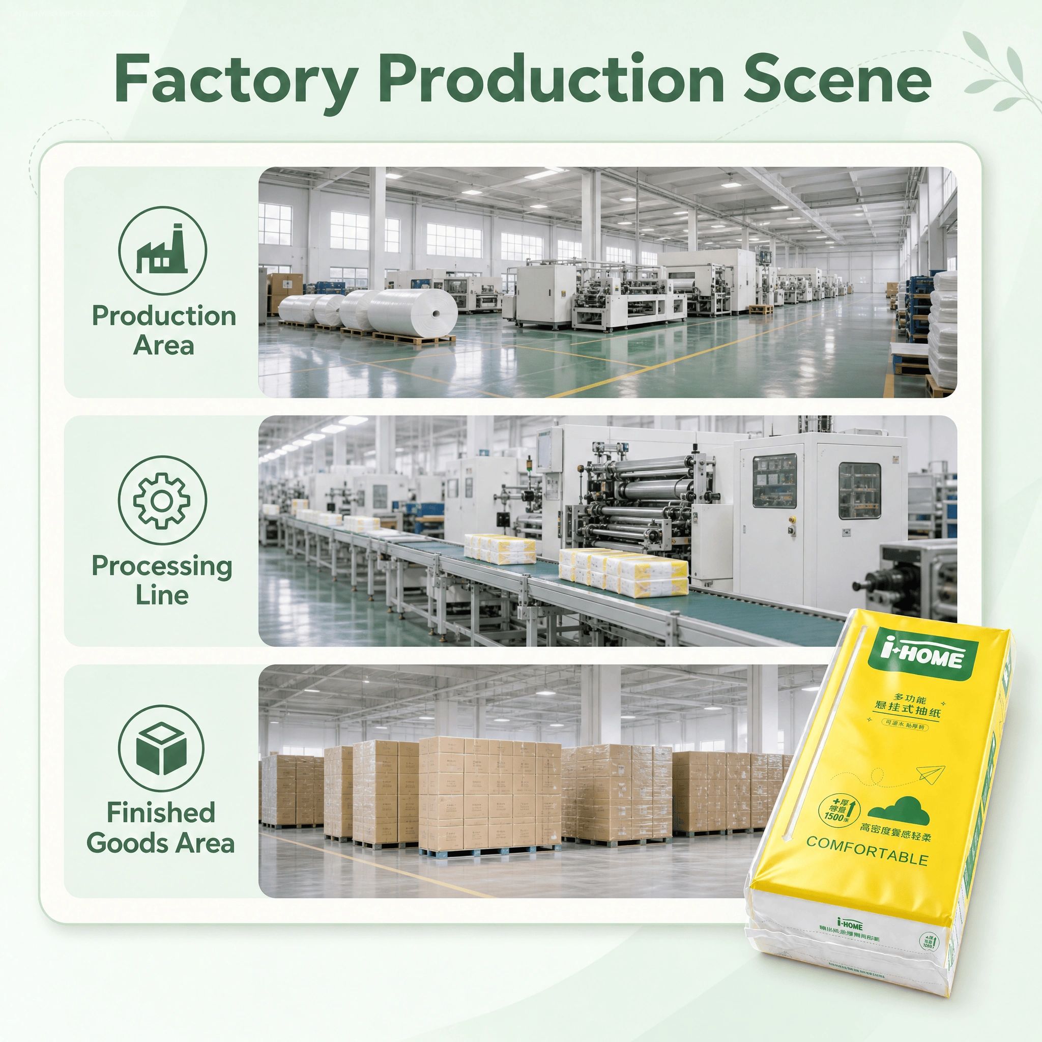 Factory Wholesale Price Customized Virgin Wood Pulp 4ply Wall Hanging Facial Tissue Paper with Big Package